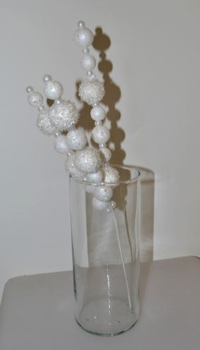 Noleggio Decorazione Natalizia ramo mini sfere 44 cm a Milano